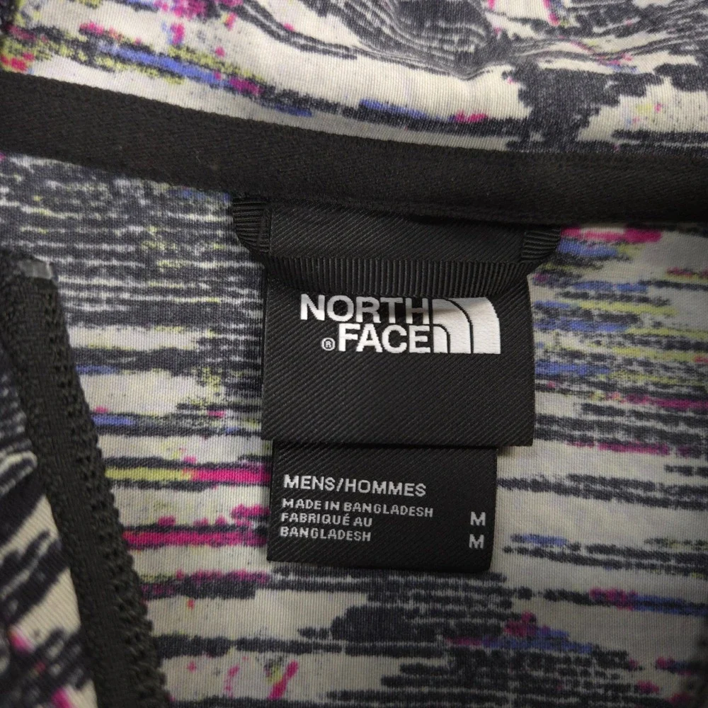 The North Face Easy Wind Full Zip Jacket Mens M Multicolor AOP WindWall Hooded